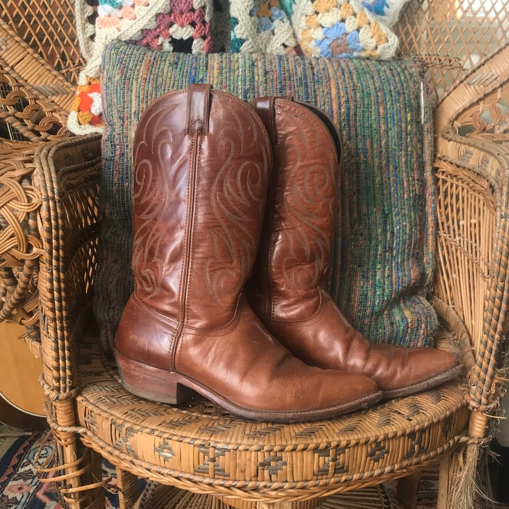 Men’s Vintage Leather Cowboy boots - Code West